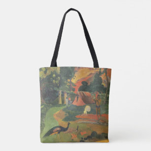 Bolsa Tote Paisagem com Peacocks por Paul Gauguin
