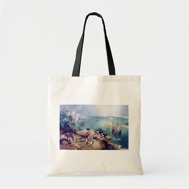 Bolsa Tote Paisagem com queda de Ícaro, Pieter Bruegel (Frente)