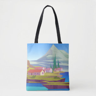 Bolsa Tote Paisagem da aldeia