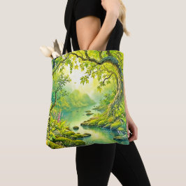 Bolsa Tote Paisagem da Floresta Sunliente