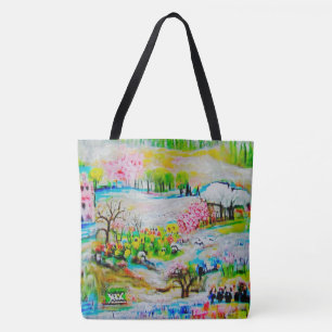 Bolsa Tote Paisagem de Aquarela 2