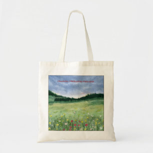 Bolsa Tote Paisagem de Campo de Flores