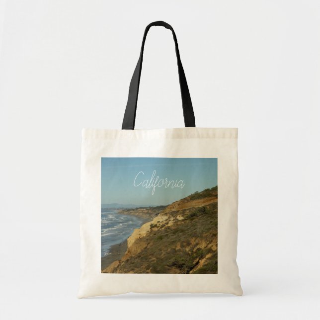 Bolsa Tote Paisagem de Viagem Cênico da Linha Costeira da Cal (Frente)