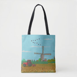 Bolsa Tote Paisagem do País de Viagem Holandês