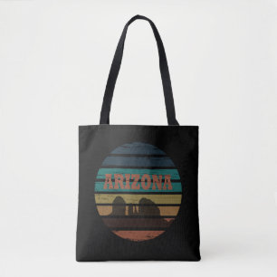 Bolsa Tote paisagem do pôr do sol arizona vintage az