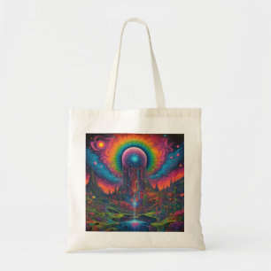 Bolsa Tote Paisagem do Sonho Psicodélico