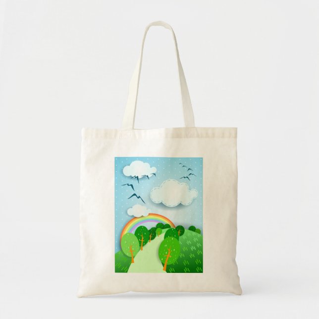 Bolsa Tote Paisagem fantasiosa, saco (Frente)
