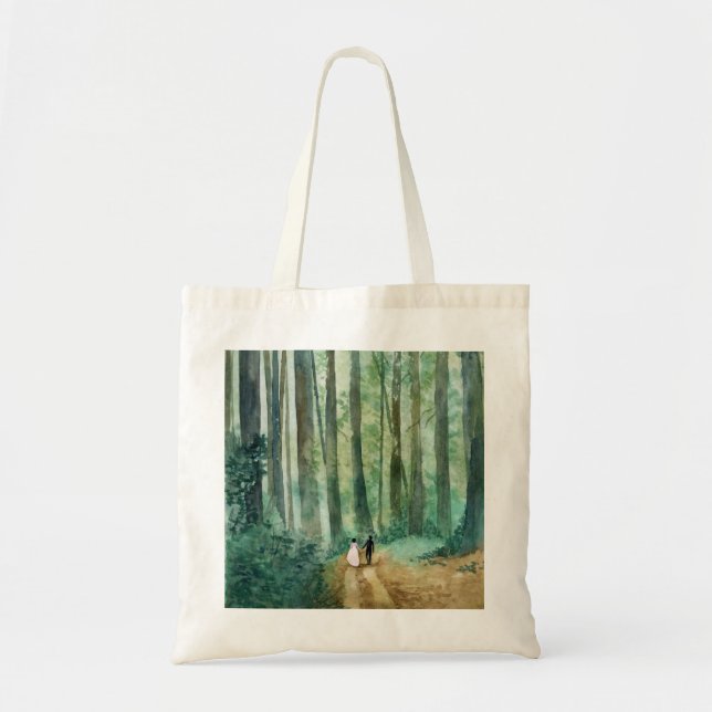 Bolsa Tote Paisagem florestal natural (Frente)