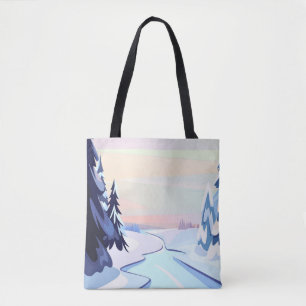 Bolsa Tote Paisagem fluvial