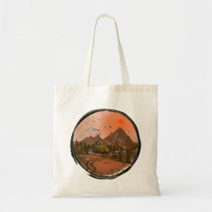 Bolsa Tote Paisagem Natureza da Aventura de Campanha