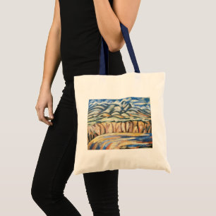 Bolsa Tote Paisagem, Novo México por Marsden Hartley, Arte Fi
