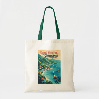 Bolsa Tote Paisagem Retro de São Vicente e Granadinas