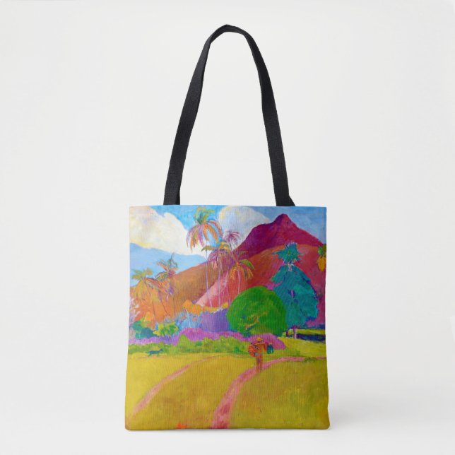 Bolsa Tote Paisagem Tahitiana, Gauguin (Frente)