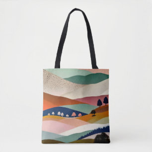 Bolsa Tote Paisagem Texturizada