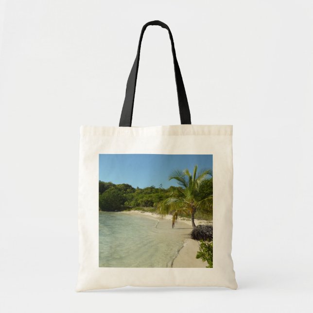 Bolsa Tote Paisagem tropical bonita de antiguan Beach (Frente)