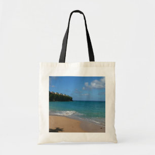 Bolsa Tote Paisagem tropical de férias na praia do santo Lú