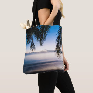 Bolsa Tote Paisagem Tropical do Pôr do Sol, Fiji
