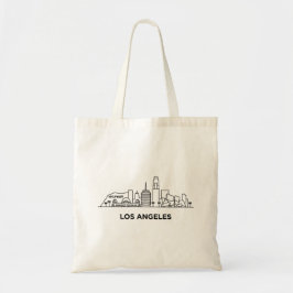 Bolsa Tote Paisagem Urbana de Los Angeles Minimalista Arte de