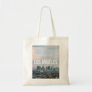 Bolsa Tote Paisagem Urbana Retro de Los Angeles Estética de V
