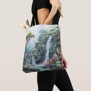 Bolsa Tote Paisagem Verde Natureza Ásia