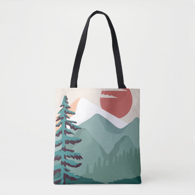 Bolsa Tote Paisagens lindas (Frente)