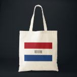 Bolsa Tote países baixos<br><div class="desc">Bandeira dos Países Baixos. A bandeira dos Países Baixos é um tricolor horizontal de vermelho, branco e azul. Ele remonta ao tempo de Charlemagne. Desde 1572 que são utilizadas variantes da bandeira e, em 1937, a bandeira foi oficialmente formalizada como bandeira nacional dos Países Baixos e do Reino dos Países...</div>