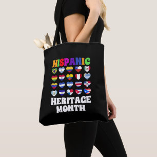 Bolsa Tote Países latinos sinalizam coração, felicidade