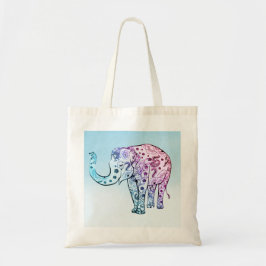Bolsa Tote Paisley Colorful Elephant