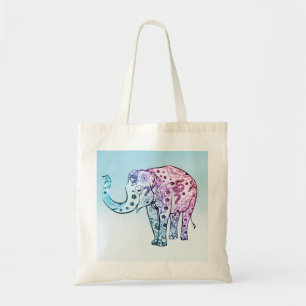 Bolsa Tote Paisley Colorful Elephant