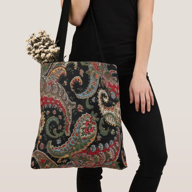 Bolsa Tote Paisley Fractal (Close Up)