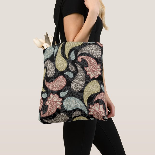 Bolsa Tote Paisley Pattern  (Close Up)