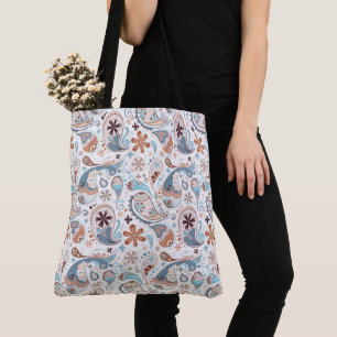 Bolsa Tote Paisley Pattern Background
