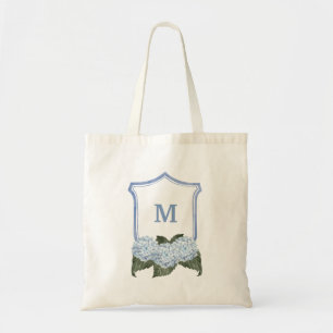 Bolsa Tote Paixão de Hydrangea Azul e Cesta Personalizada