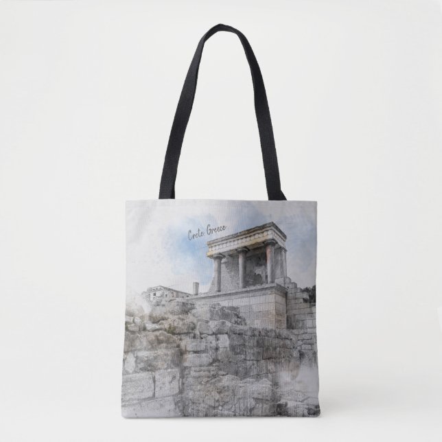 Bolsa Tote Palácio de Cnossos, Heraklion, Creta, Grécia (Frente)