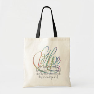 Bolsa Tote Palavra da esperança