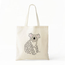Palavra Mundial Koala Tote Bag