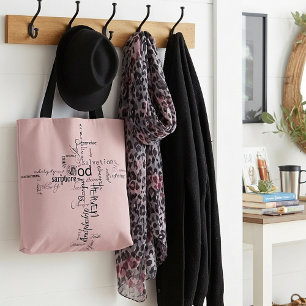 Bolsa Tote palavras cristãs