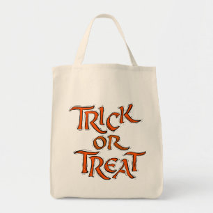 Bolsa Tote Palavras de Truque ou Tratamento de Halloween