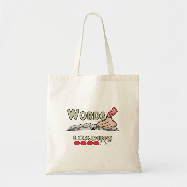 Bolsa Tote Palavras escrevendo (Frente)