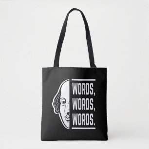 Bolsa Tote Palavras Palavras Shakespeare Cita Thespian