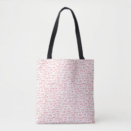 Bolsa Tote Palavras Românticas do Dia dos Namorados