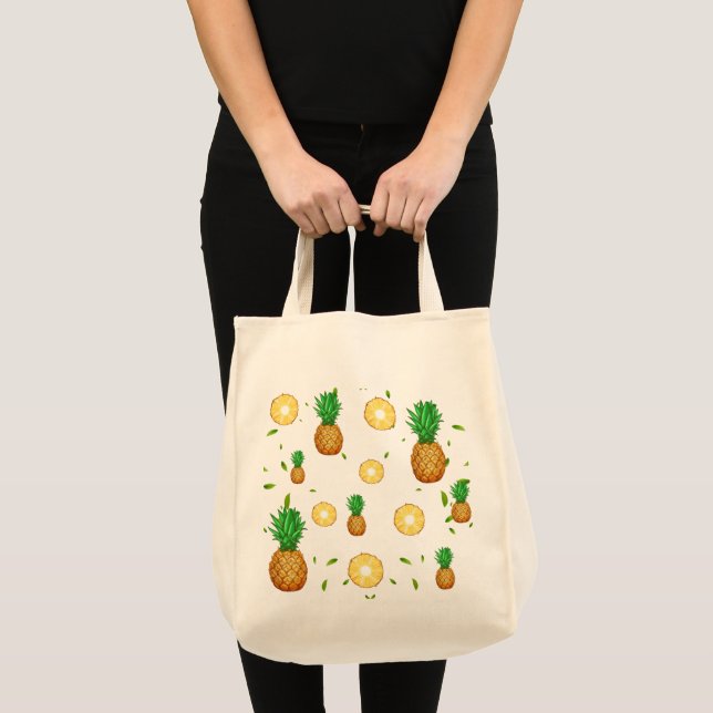 BOLSA TOTE PÁLCULO TROPICAL DE APARELHO DE FRUTA DE VERÃO (Frente (produto))