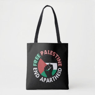 Bolsa Tote Palestina livre acaba com o apiteu sinalizador neg