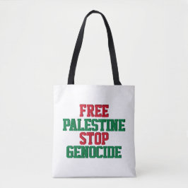 Bolsa Tote Palestina Livre Pare o Genocídio