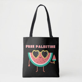 Bolsa Tote palestina Watermelon Palestina, cor bonita