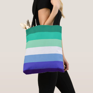 Bolsa Tote Paleta da bandeira de homens gays trans-inclusivos