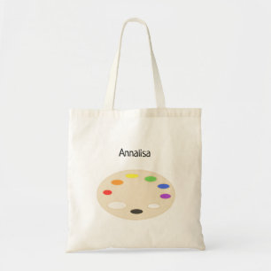 Bolsa Tote Paleta de Pintura de Artista Personalizada