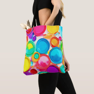 Bolsa Tote Paleta de Tinta Vibrante