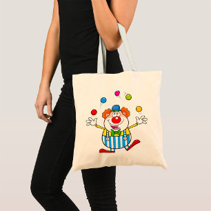 Bolsa Tote Palhaço de Circo Divertido Jogando Bolas
