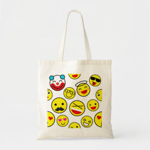 Bolsa Tote palhaço engraçado emojis